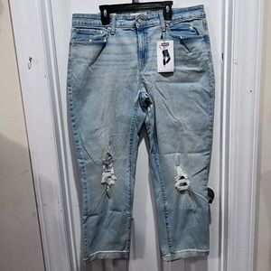 Denizen from Levi Mid Rise Slim Boyfriend Jean. Size 16.